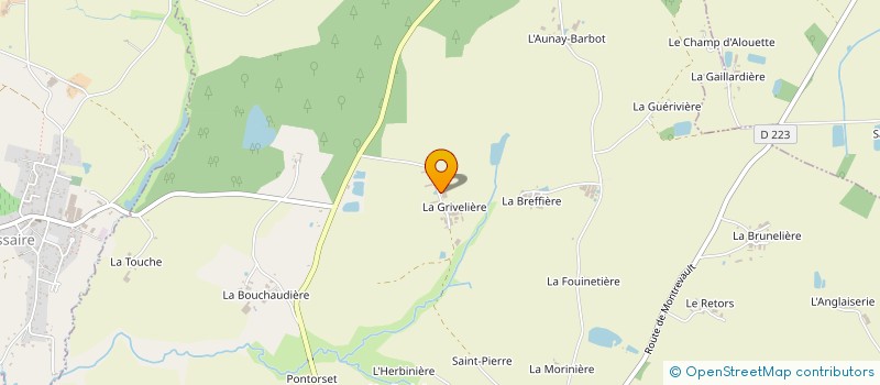 localisation de l'entreprise GAEC DES 2 LIERES  BEAUPREAU-EN-MAUGES