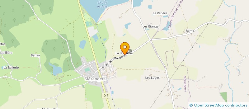 localisation de l'entreprise GAEC DES 2 RENARD à SAINTE-GEMMES-LE-ROBERT