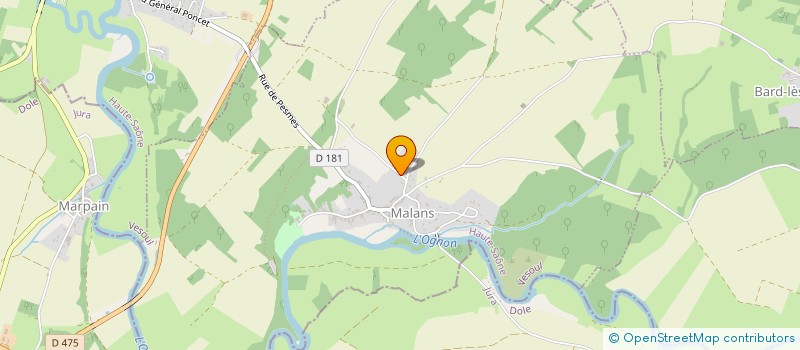 localisation de l'entreprise GAEC DES 2 VALLEES  MALANS