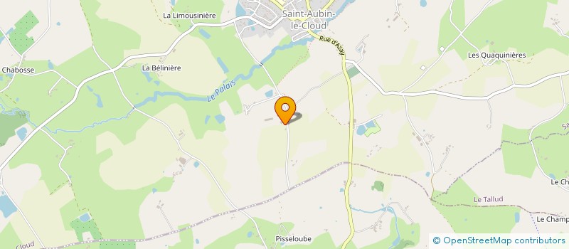 localisation de l'entreprise GAEC DES 3 HORIZONS à SAINT-AUBIN-LE-CLOUD