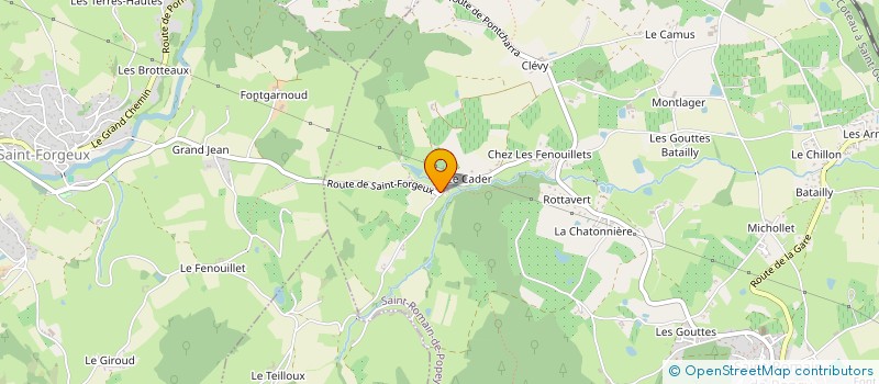 localisation de l'entreprise GAEC DES 3 OIES à SAINT-ROMAIN-DE-POPEY