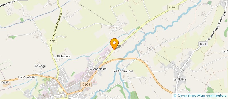 localisation de l'entreprise GAEC DES 3 RIVIERES à TINCHEBRAY-BOCAGE