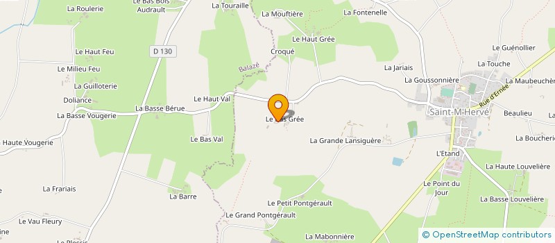 localisation de l'entreprise GAEC DES 3 TOURS  SAINT-M'HERVE