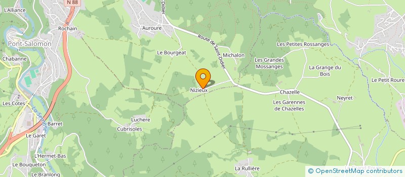 localisation de l'entreprise GAEC DES 4 CHEMINS à SAINT FERREOL D'AUROURE