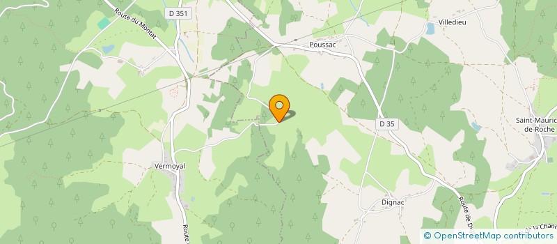 localisation de l'entreprise GAEC DES 4 CHENES à SAINT-PIERRE-DU-CHAMP