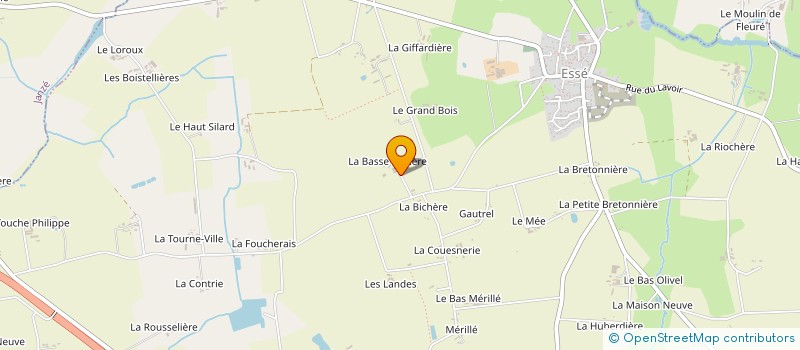 localisation de l'entreprise GAEC DES 4 VENTS à ESSE