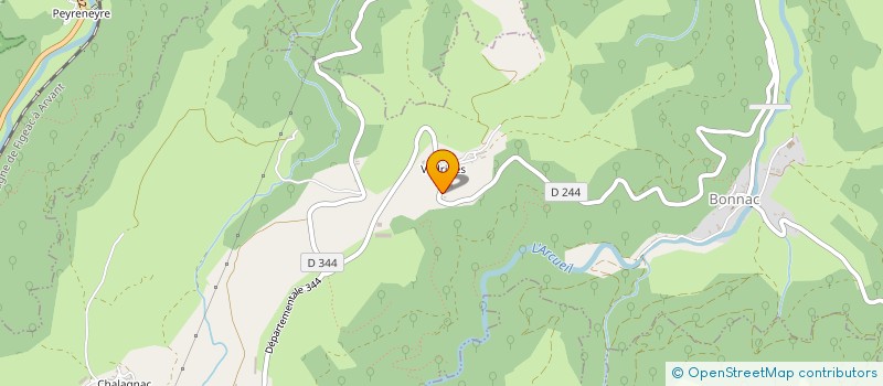 localisation de l'entreprise GAEC DES 4 VERSANTS à BONNAC