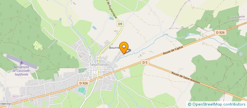 localisation de l'entreprise GAEC DES 7 FONTAINES  SEPTFONDS