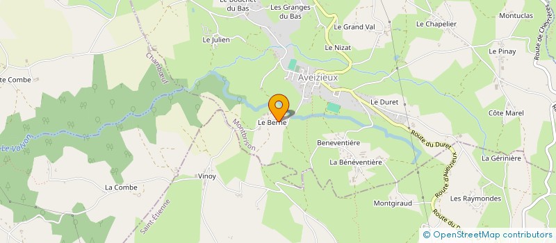 localisation de l'entreprise GAEC DES ABELIAS à AVEIZIEUX