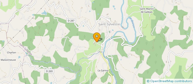 localisation de l'entreprise GAEC DES ACAJOUS à SAINT-SYLVESTRE
