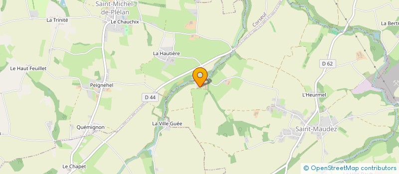 localisation de l'entreprise GAEC DES ALLEUX à SAINT-MAUDEZ