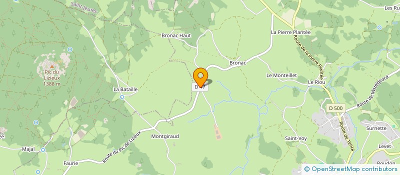 localisation de l'entreprise GAEC DES ALPES  LE MAZET SAINT VOY