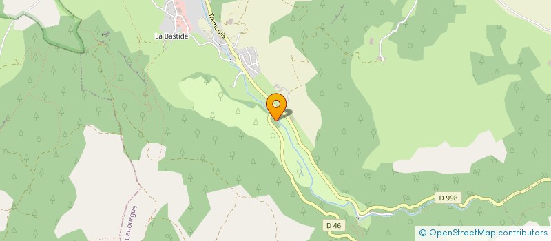 localisation de l'entreprise GAEC DES ALPINES à LA CANOURGUE