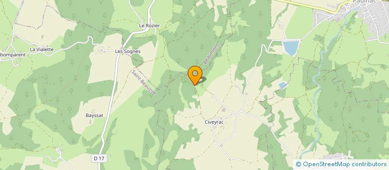 localisation de l'entreprise GAEC DES ARBALETES à PAULHAC