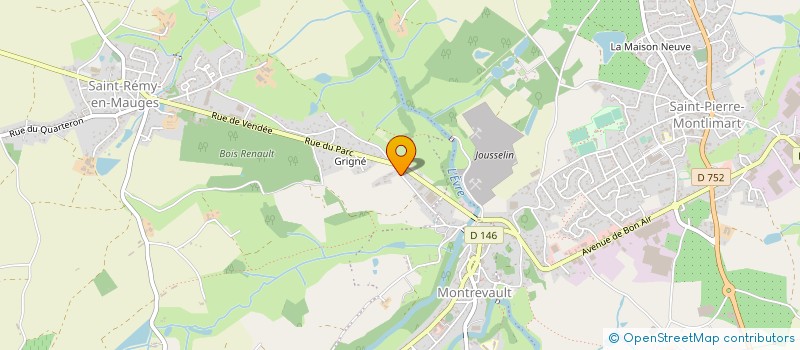 localisation de l'entreprise GAEC DES ARCADES  MONTREVAULT-SUR-EVRE