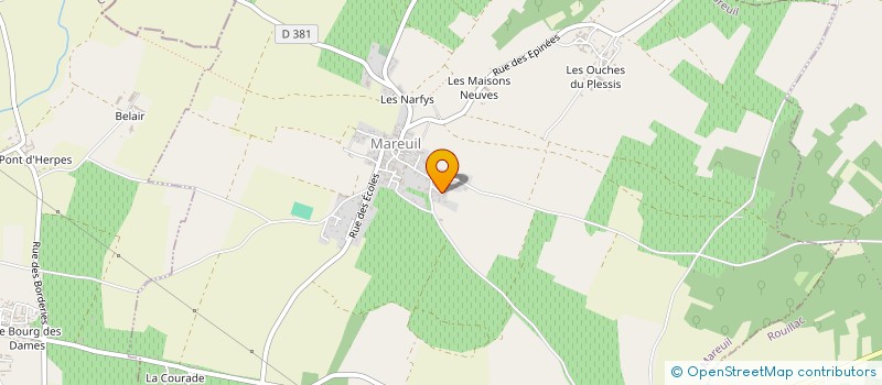 localisation de l'entreprise GAEC DES ARNAUDS à MAREUIL