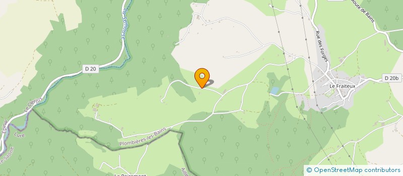 localisation de l'entreprise GAEC DES ARPENTS à PLOMBIERES-LES-BAINS