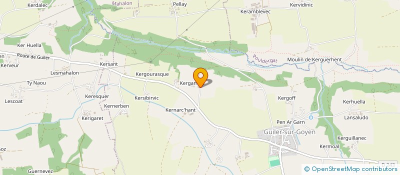 localisation de l'entreprise GAEC DES ARUMS  GUILER-SUR-GOYEN