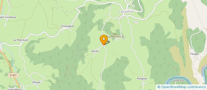localisation de l'entreprise GAEC DES AUBEPINES à NEUVEGLISE-SUR-TRUYERE