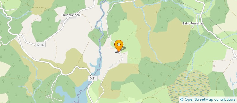 localisation de l'entreprise GAEC DES BAIES DE PAN  PEYRELEVADE