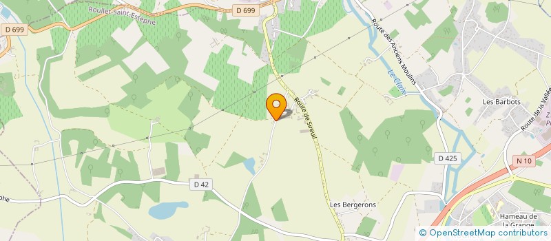 localisation de l'entreprise GAEC DES BARBEREAUX  ROULLET-SAINT-ESTEPHE