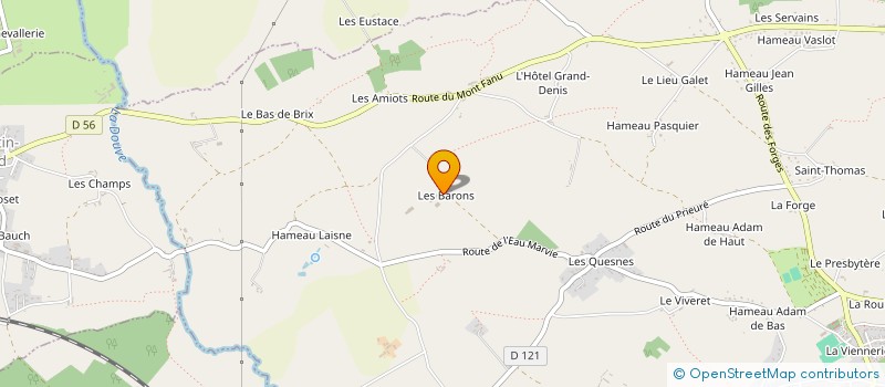 localisation de l'entreprise GAEC DES BARONS à BRIX