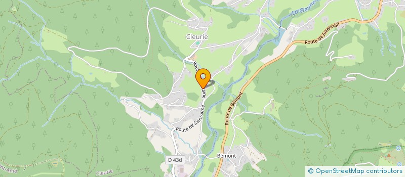 localisation de l'entreprise GAEC DES BASSES  CLEURIE