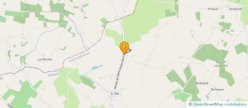 localisation de l'entreprise GAEC DES BATAILLES  LAUZUN