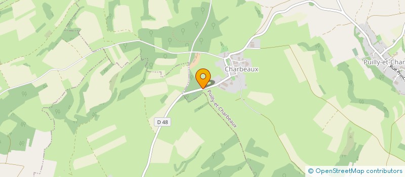 localisation de l'entreprise GAEC DES BAUDOUINS à PUILLY-ET-CHARBEAUX