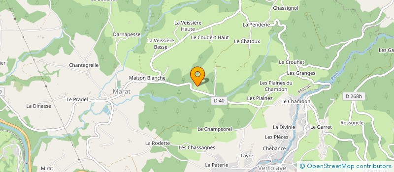 localisation de l'entreprise GAEC DES BEAUCERONS à BERTIGNAT