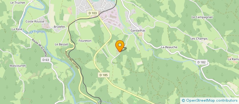 localisation de l'entreprise GAEC DES BEAUDOR à TENCE