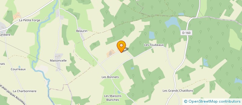 localisation de l'entreprise GAEC DES BEAUJARDS à CHAMPIGNELLES