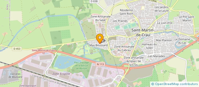 localisation de l'entreprise GAEC DES BEDIGUES à SAINT MARTIN DE CRAU