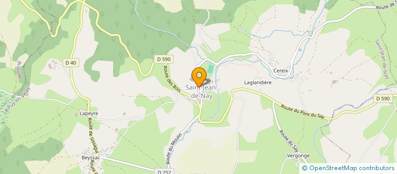 localisation de l'entreprise GAEC DES BERGERONNETTES à SAINT-JEAN-DE-NAY