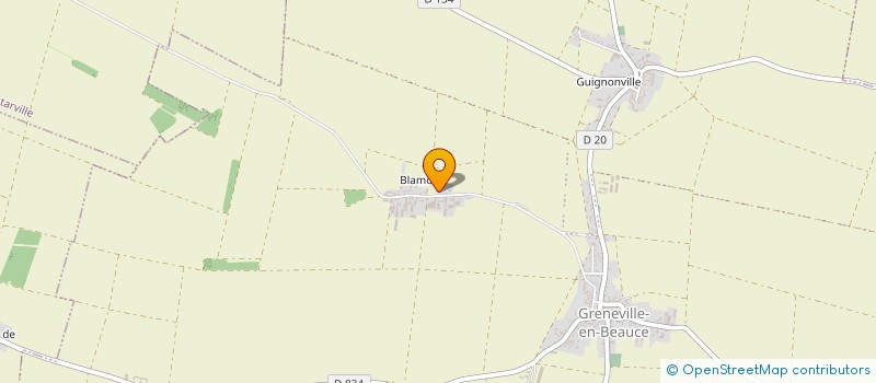 localisation de l'entreprise GAEC DES BERGERS  GRENEVILLE-EN-BEAUCE