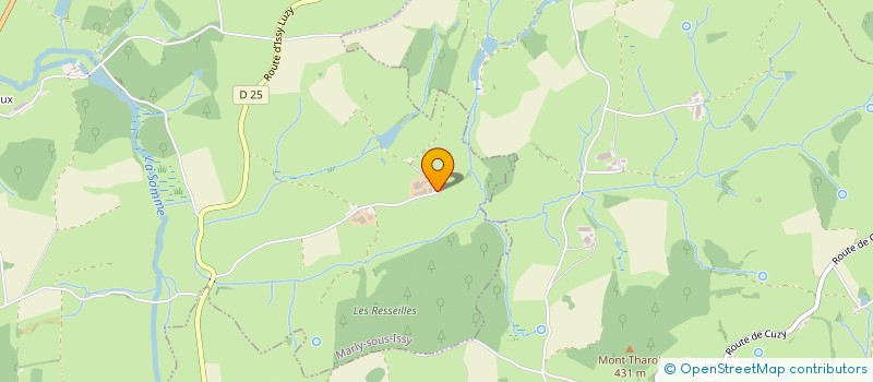 localisation de l'entreprise GAEC DES BERNARDS PAQUERIAUD  MARLY-SOUS-ISSY