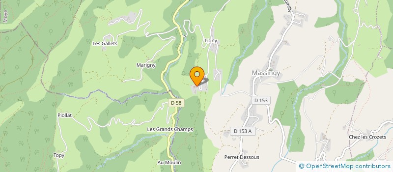 localisation de l'entreprise GAEC DES BETIOLIS à MASSINGY