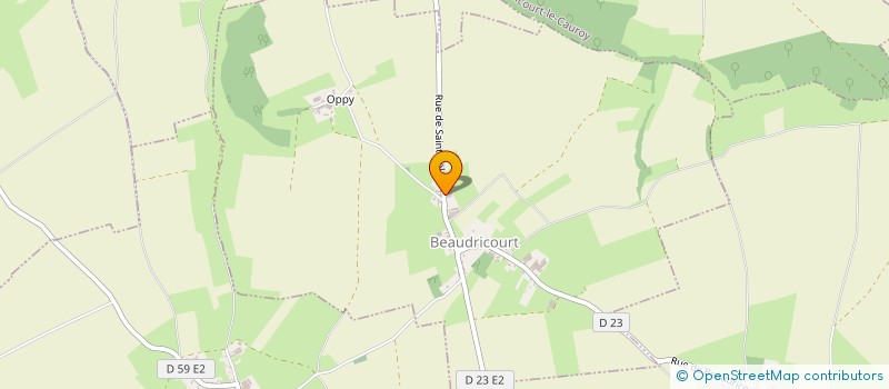 localisation de l'entreprise GAEC DES BEUGELINS  BEAUDRICOURT