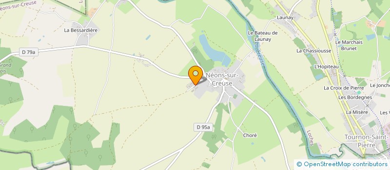 localisation de l'entreprise GAEC DES BLANCHARDS à NEONS-SUR-CREUSE