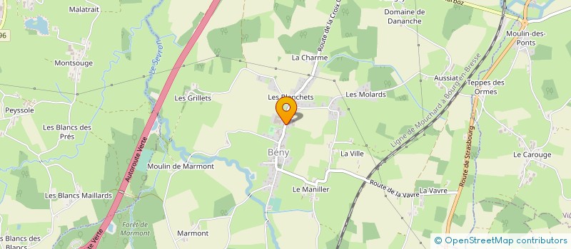 localisation de l'entreprise GAEC DES BLANCHETS à BENY