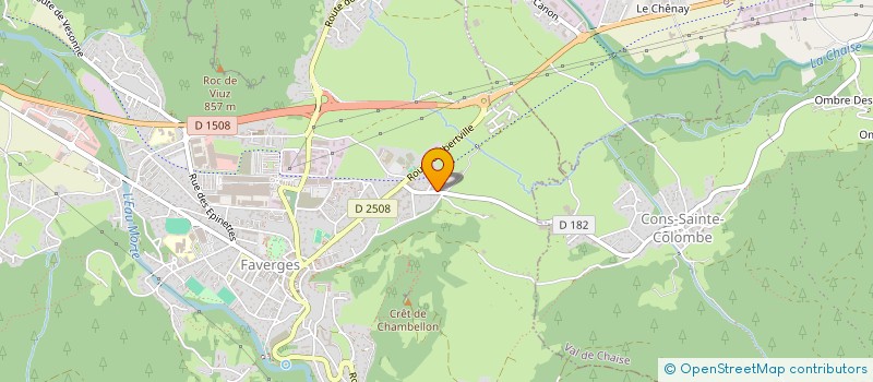 localisation de l'entreprise GAEC DES BLANCHETTES à FAVERGES-SEYTHENEX