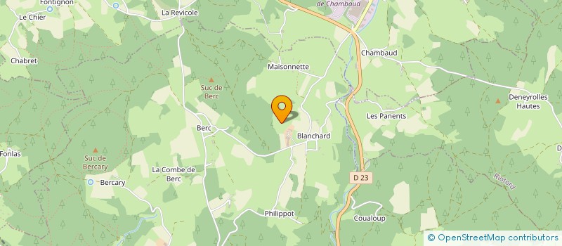 localisation de l'entreprise GAEC DES BLANCS CHARDONS à DUNIERES