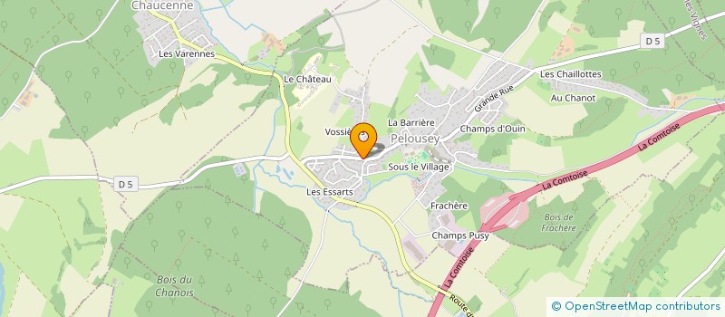 localisation de l'entreprise GAEC DES BLEUETS à COURCHAPON