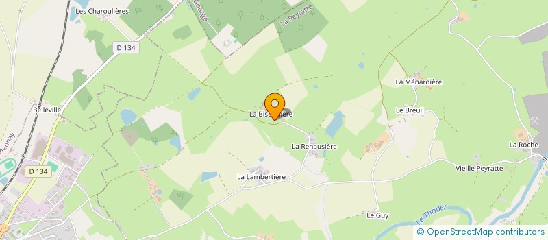 localisation de l'entreprise GAEC DES BOIS à LA PEYRATTE
