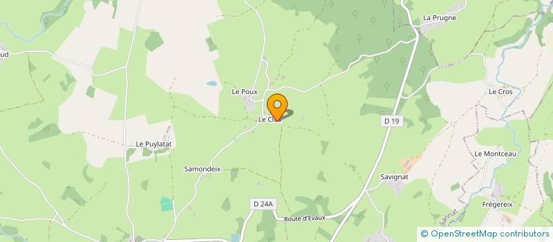 localisation de l'entreprise GAEC DES BOIS D'EVAUX à SANNAT
