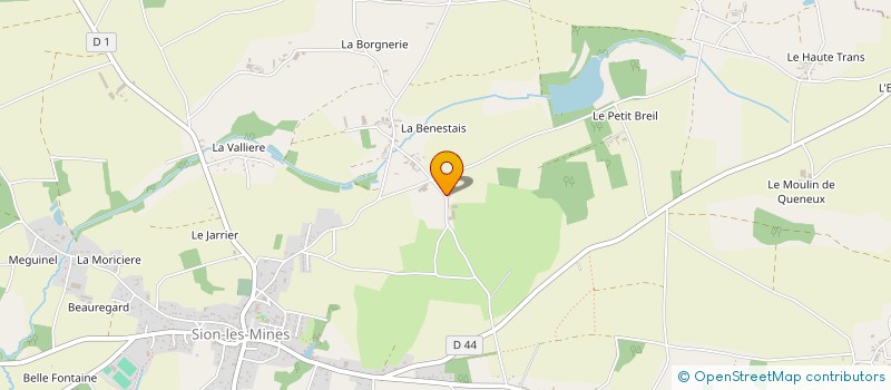 localisation de l'entreprise GAEC DES BOIS DAVID à SION LES MINES
