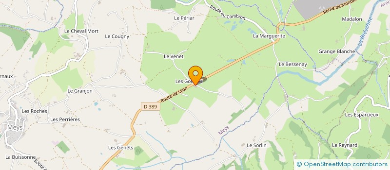 localisation de l'entreprise GAEC DES BONNEGOUTES à MEYS