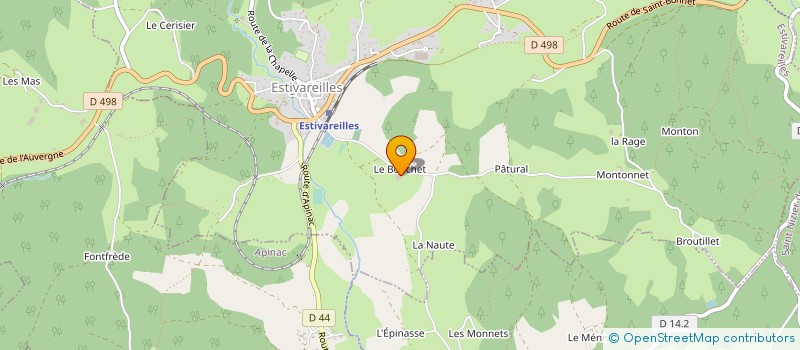 localisation de l'entreprise GAEC DES BORDS DE L'ANDRABLE à ESTIVAREILLES