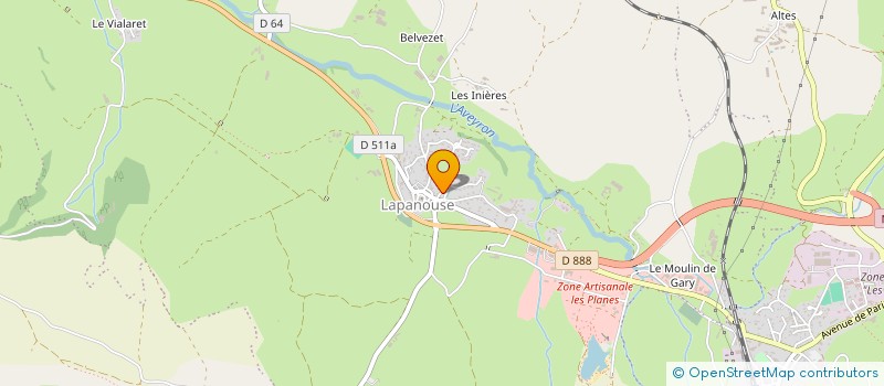 localisation de l'entreprise GAEC DES BORIES  SEVERAC D'AVEYRON