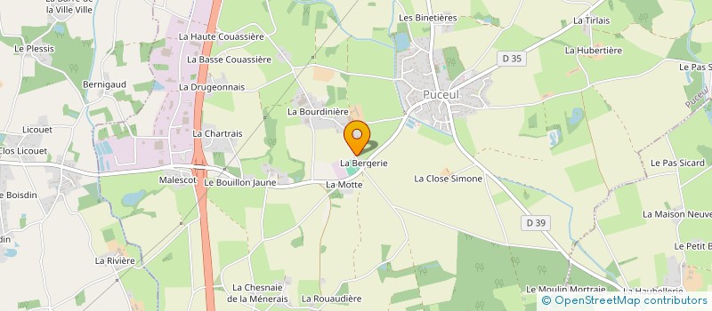 localisation de l'entreprise GAEC DES BOSQUETS à PUCEUL